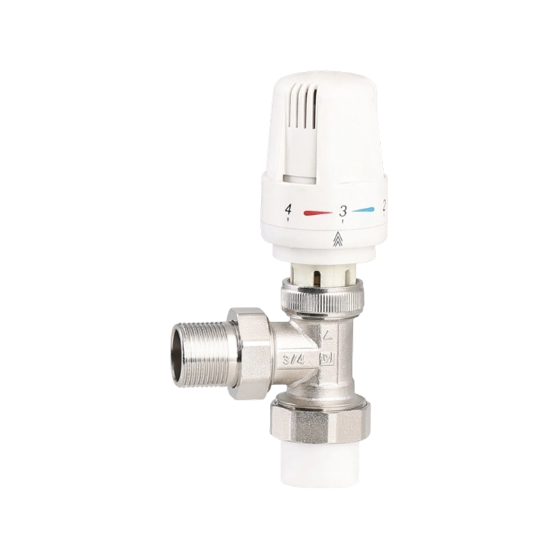 Угловой тип латунный термостатический термостатический клапан радиатора