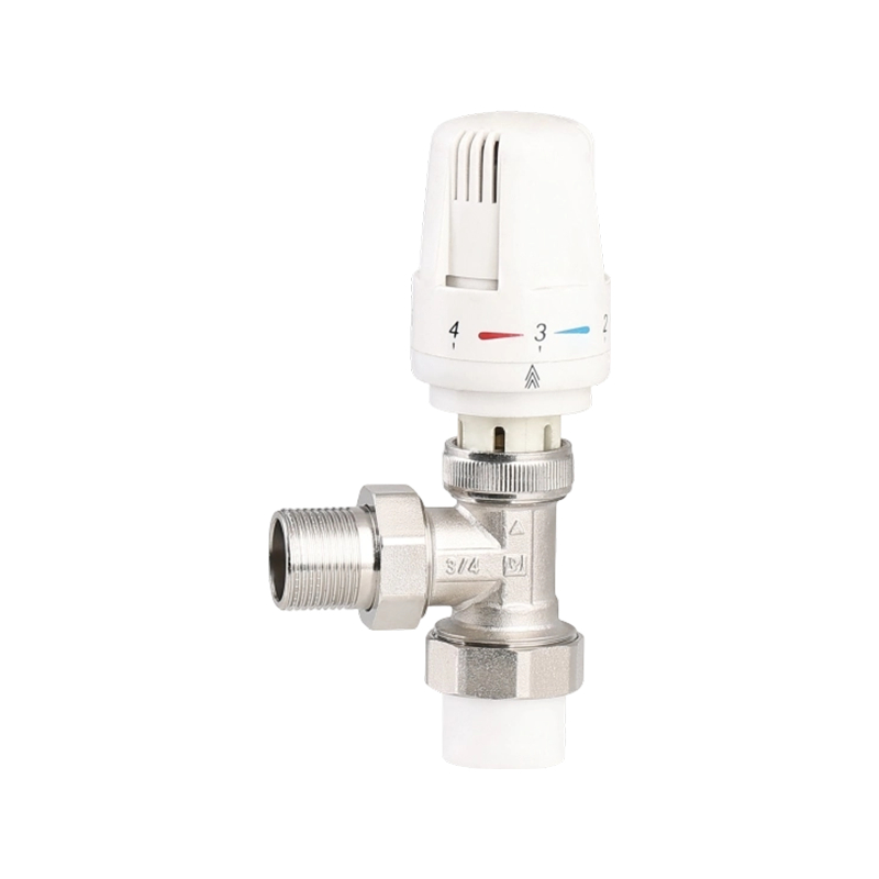 Угловой тип латунный термостатический термостатический клапан радиатора